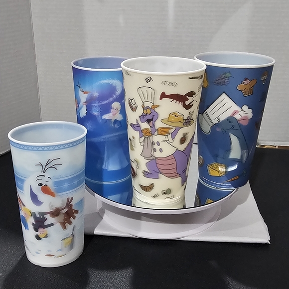 4 DISNEY EPCOT 2018 & 2020 Festival - Lenticular Cups 🥤 😋 Figment Remy - Picture 7 of 9